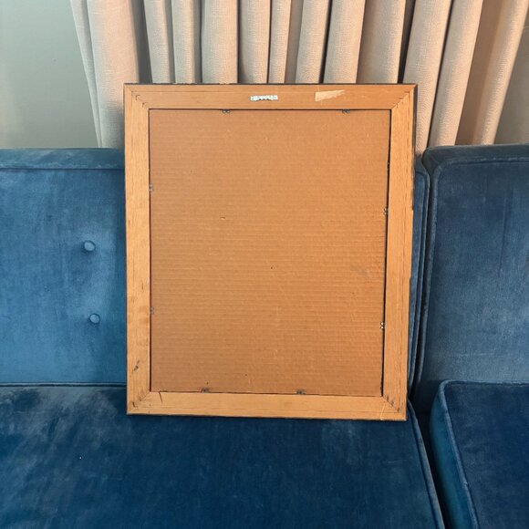 Antique "Baby First Kiss" Framed Print - Picture 5 of 5